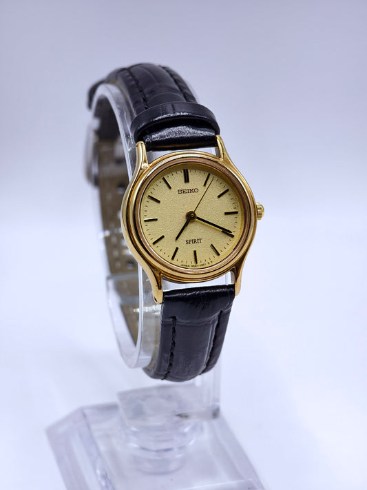 Vintage Seiko Spirit Gold Tone Ladies Quartz Watch, from Japan