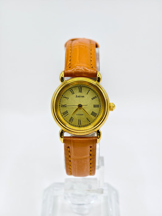 Citizen Junction Petite Ladies Quartz Watch with Gold-Tone Roman Dial