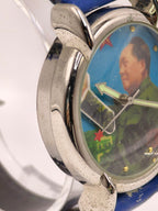 Vintage Rare Chairman Mao Zedong Waving Arm Hands Mechanical Watch