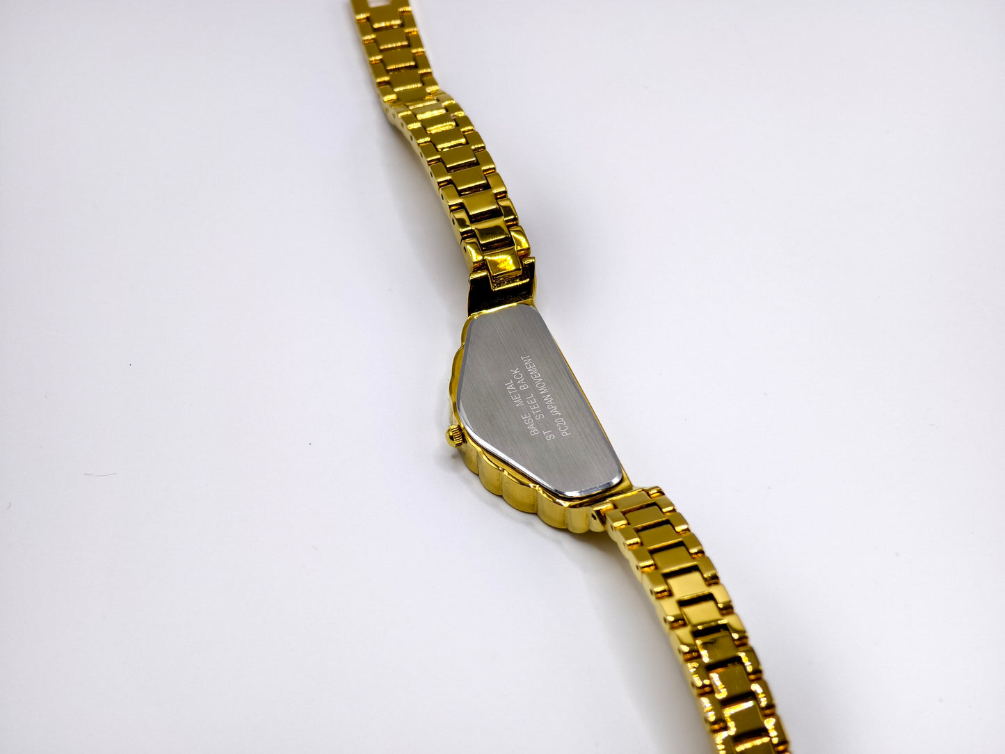 Vintage Seiko Halfmoon Asymmetrical Quartz Watch – Gold Tone & Black Dial