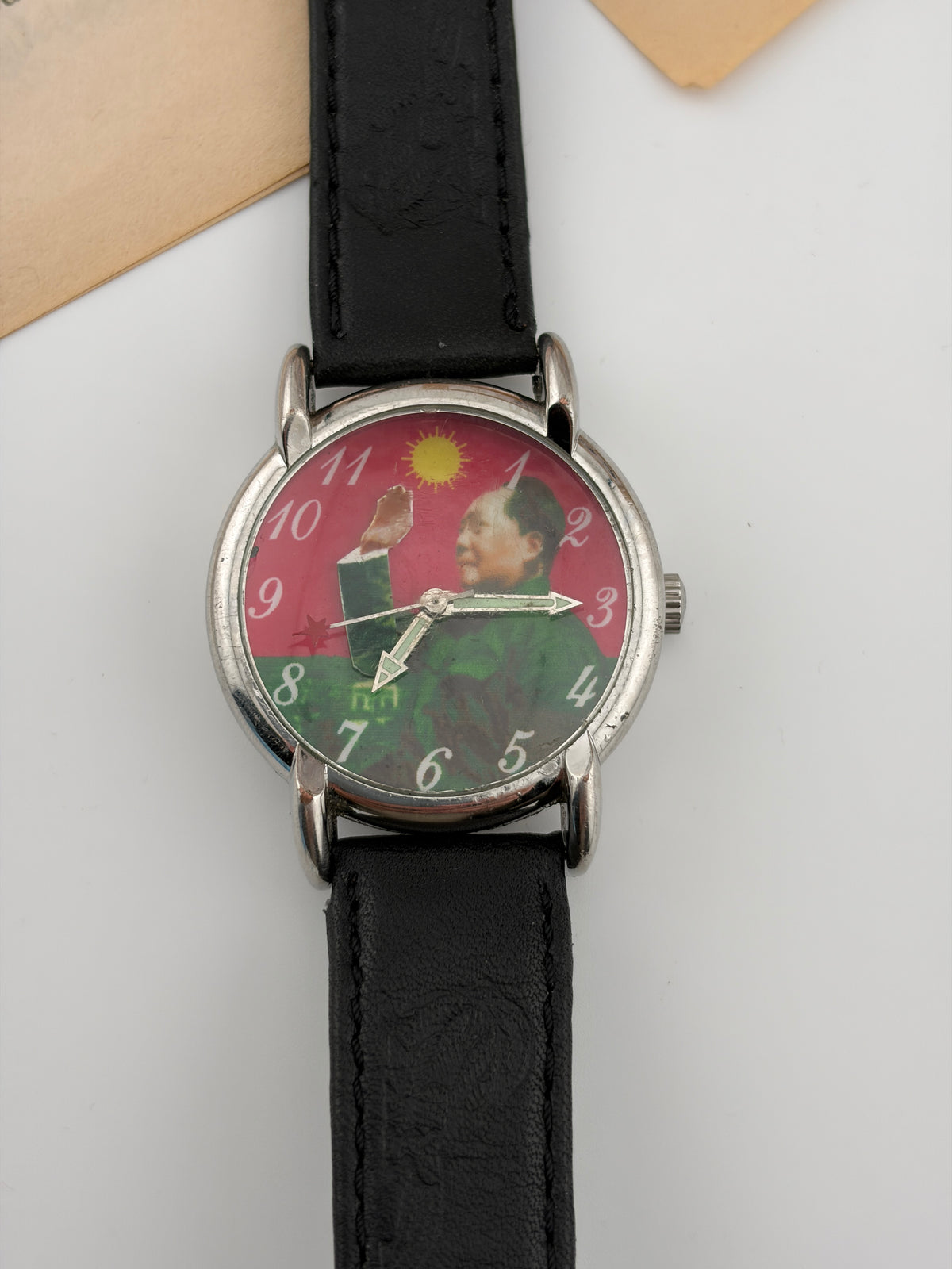Vintage Rare Chairman Mao Zedong Waving Arm Hands Mechanical Watch
